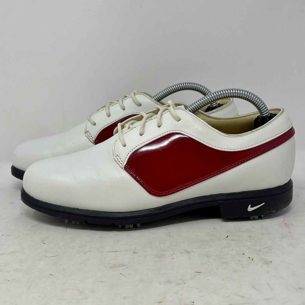 Nike Verdana Last Leather Golf Shoes Womens Size 6.5 White Red
